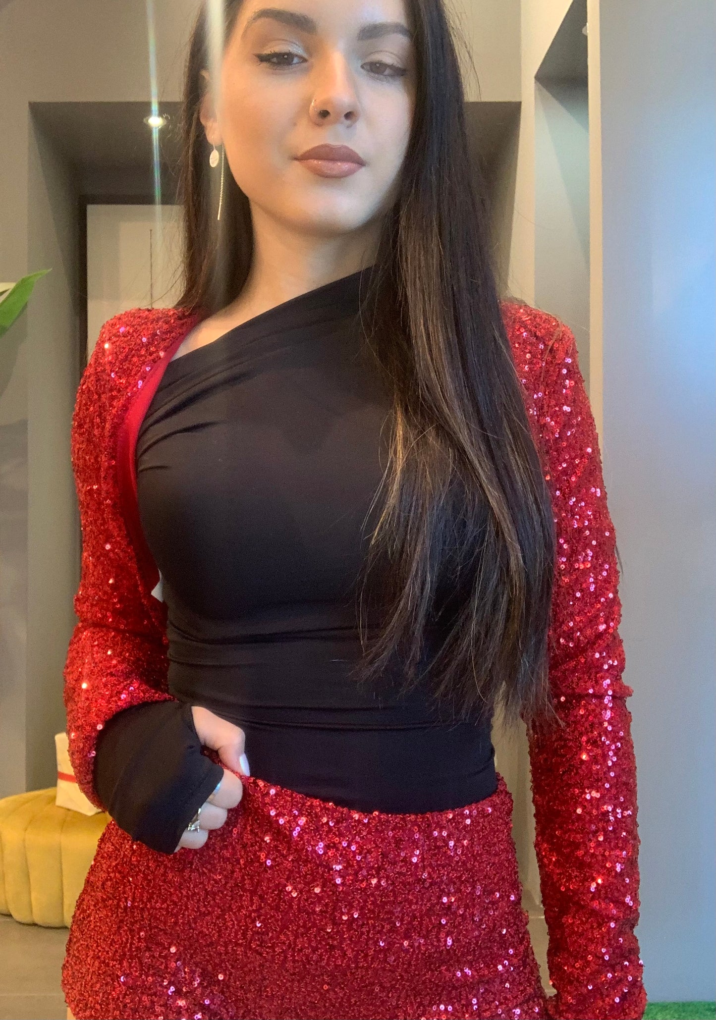 BOLERO coprispalla rosso